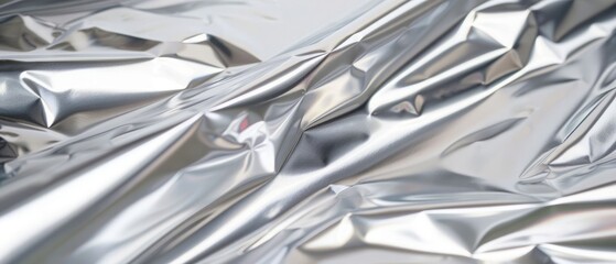 Silver metallic foil sheet