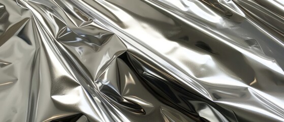 Silver metallic foil sheet