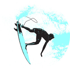 surfista, tabla de surf, vector, surf, ola, surfer, grafico, mar,  deporte