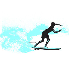 surfista, tabla de surf, vector, surf, ola, surfer, grafico, mar,  deporte