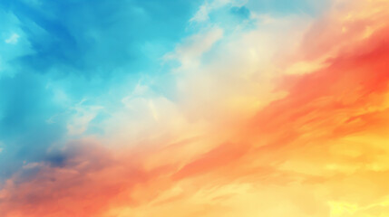 Obraz premium summer sunset or sunrise sky. 