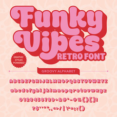 Funky Vibes Retro Vintage Display bold Font alphabet.eps