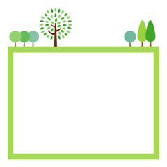 自然豊かなテキストフレーム