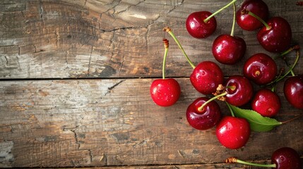cherries on background. sweet cherries.