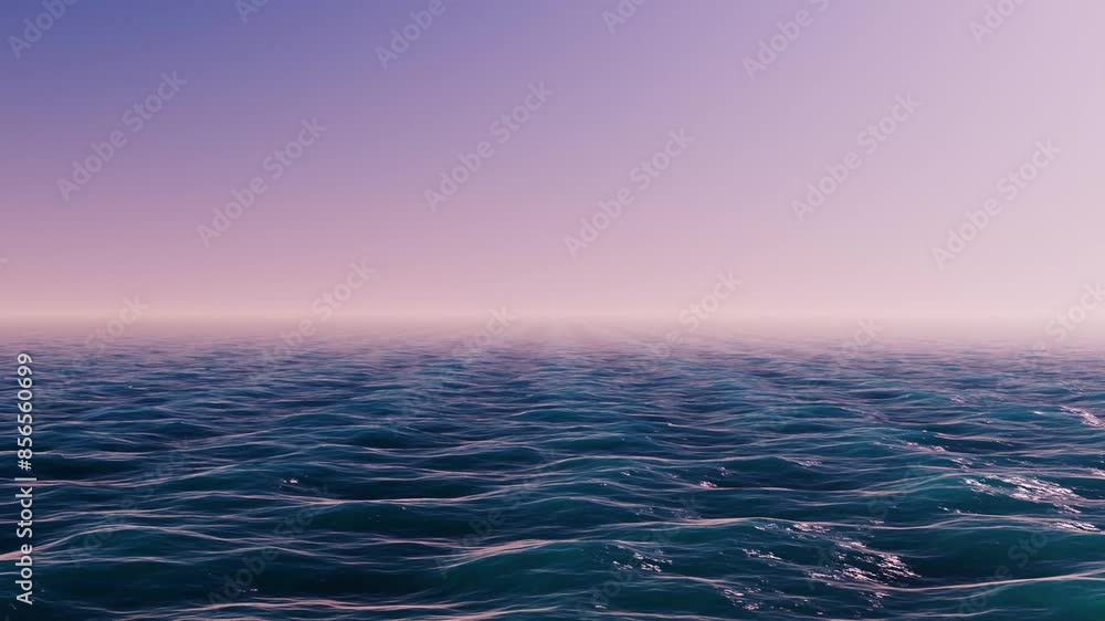 Poster ocean waves loop animation background