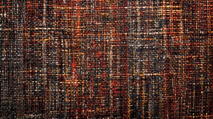 Tweed wool fabric material extreme rotating close up stock footage