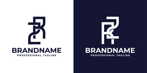 Letters ZR and RZ Monogram Logo, suitable for any business with RZ or ZR initials