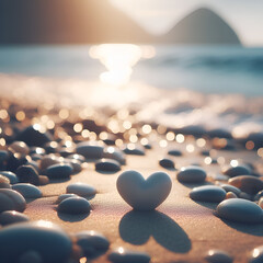heart pebble.Generative AI