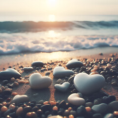 heart pebble.Generative AI