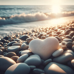 heart pebble.Generative AI