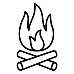 Campfire icon when camping or adventuring