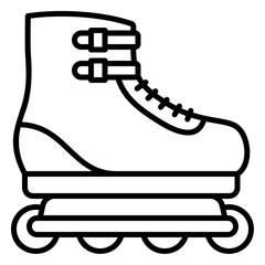 Roller skates or rollerblades icon