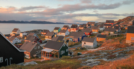 A cozy part of the capital in Greenland called Myggedalen.  © Martin