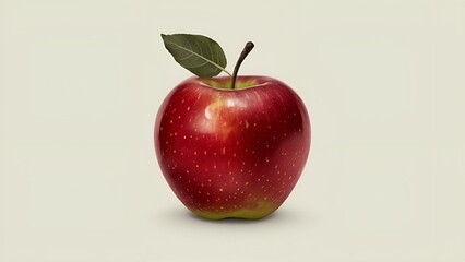 Picture of an apple falling into water with water splashing on a white background, Picture of an apple on a white background