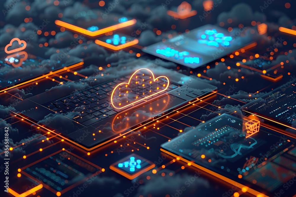 Poster Cloud Computing Network Abstract