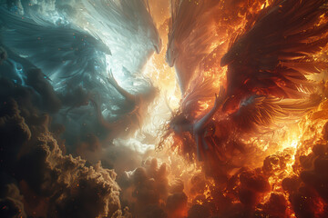 War between angel and demon