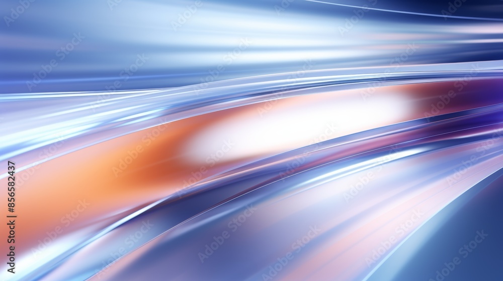 Poster futuristic abstract blurred gradient background in metallic colors, reminiscent of a sleek spaceship