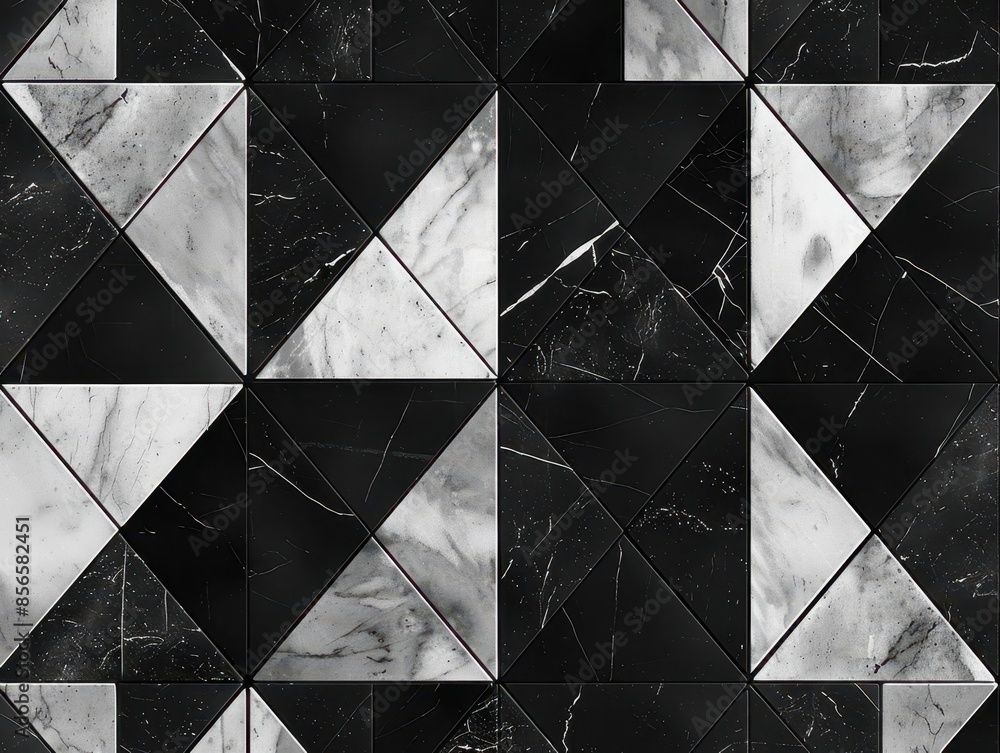 Aufkleber fokasuart pattern design with black and white geometric shapes e96f23f8-d813-445e-afb0-8d75ed554cda