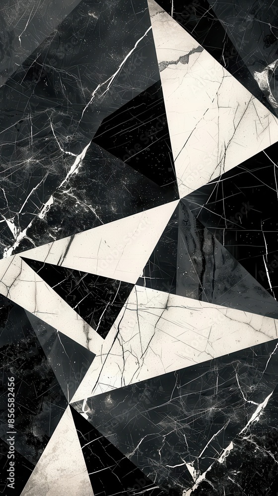 Poster fokasuart pattern design featuring black and white geometric shapes with a modern twist 3bb98325-54a