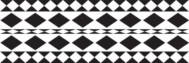 The geometric pattern by hexagons and rhombuses. Seamless vector background