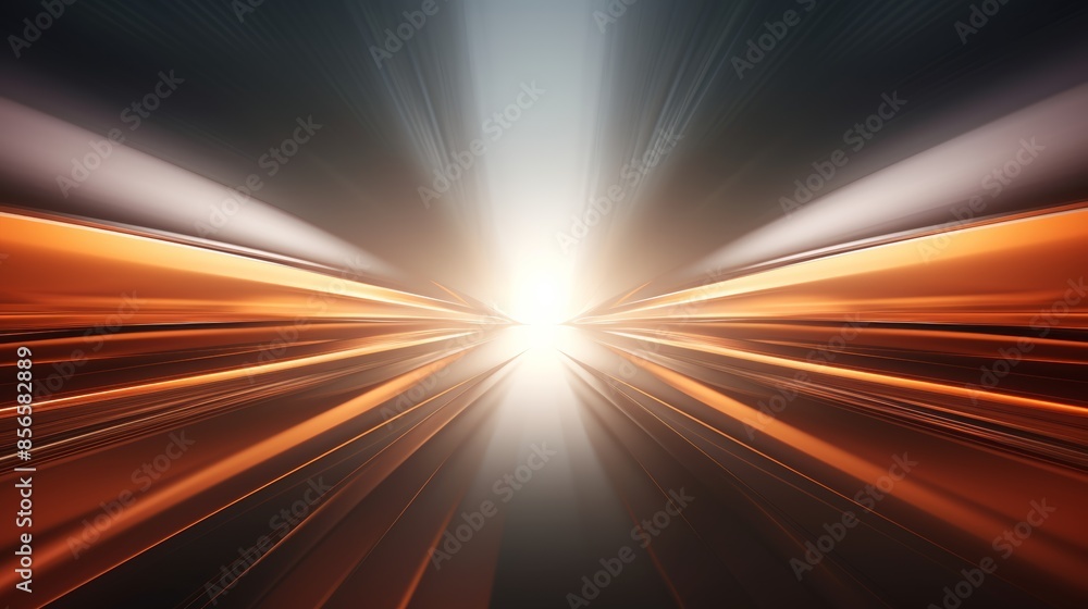 Poster futuristic abstract blurred gradient background in metallic colors, reminiscent of a sleek spaceship.