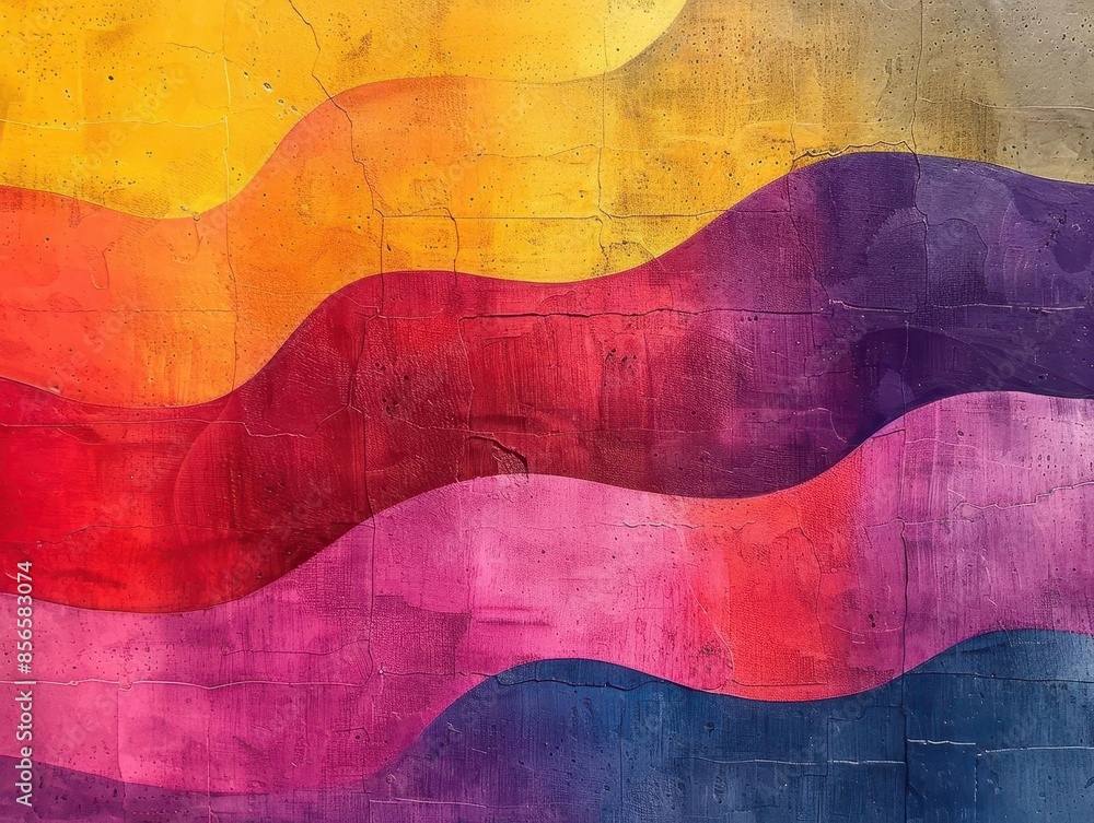 Poster fokasuart abstract art with vibrant colors blending into a mini 637ca877-4cdb-4dac-8ba9-937e77525fe4