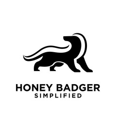 Honey Badger Logo icon Design Vector Image