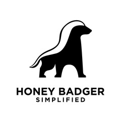 Honey Badger Logo icon Design Vector Image