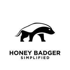 Honey Badger Logo icon Design Vector Image