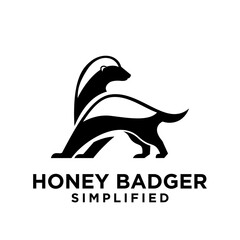 Honey Badger Logo icon Design Vector Image