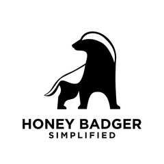 Obraz premium Honey Badger Logo icon Design Vector Image