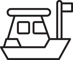 Fishing Boat Icon
