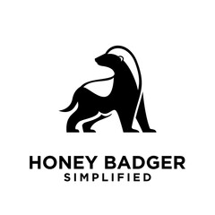 Honey Badger Logo icon Design Vector Image