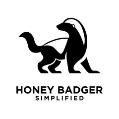 Honey Badger Logo icon Design Vector Image