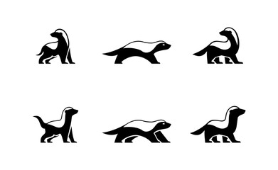Honey Badger Logo icon Design Vector Image