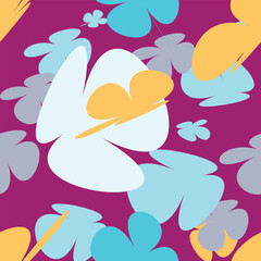 Simple and cute daisy flower floral seamless pattern for kids. Creative kids texture for fabric. flower texture, vector repeat pattern background