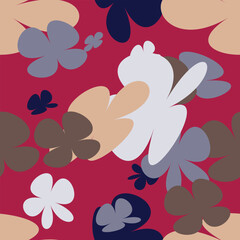 Simple and cute daisy flower floral seamless pattern for kids. Creative kids texture for fabric. flower texture, vector repeat pattern background