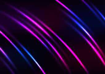 Fototapeta premium Spiral wave waters technology purple dark background