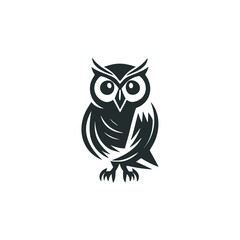 owl illustration, owl logo design, Simple owl head logo design vector