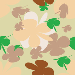 Simple and cute daisy flower floral seamless pattern for kids. Creative kids texture for fabric. flower texture, vector repeat pattern background