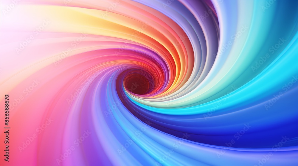 Poster psychedelic abstract blurred gradient background in swirling patterns, reminiscent of a 60s counterculture poster.