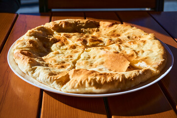 Georgian national dish Khachapuri. Bakery products