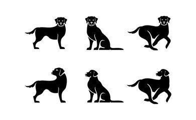 Labrador Retriever logo icon design illustration