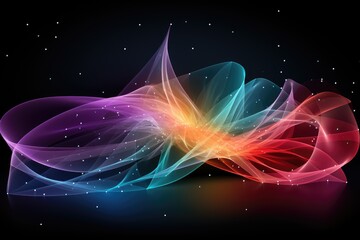 Fototapeta premium Abstract colorfull spirograph line background wallpaper design images