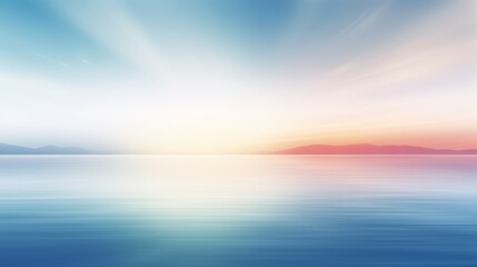Obraz premium serene abstract blurred gradient background in nature-inspired colors, reminiscent of a clear mountain lake. 