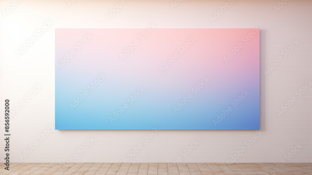 Poster a serene abstract blurred gradient background in soft, muted colors, reminiscent of a watercolor pai
