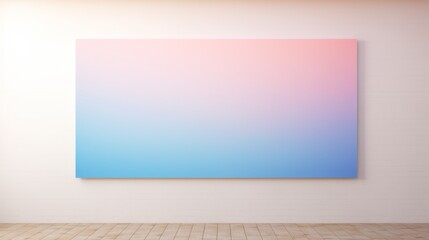 Obraz premium a serene abstract blurred gradient background in soft, muted colors, reminiscent of a watercolor painting of a tranquil sunset.