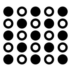 Pattern glyph icon isolated on white background