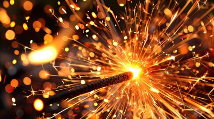 Fire sparks background 