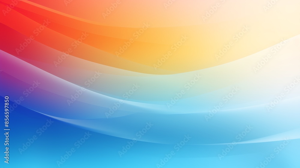 Aufkleber vibrant abstract blurred gradient background in primary colors, reminiscent of a rainbow.
